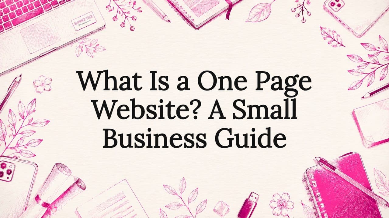 What Is a One Page Website? A Small Business Guide